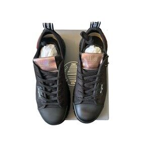 Palladium Revolt LO TX Black/Black Women's Combat Boots NIB Size 7.5 Medium